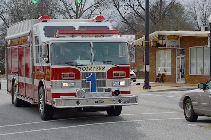 Town of Cowpens SC | Cownpens fire truck